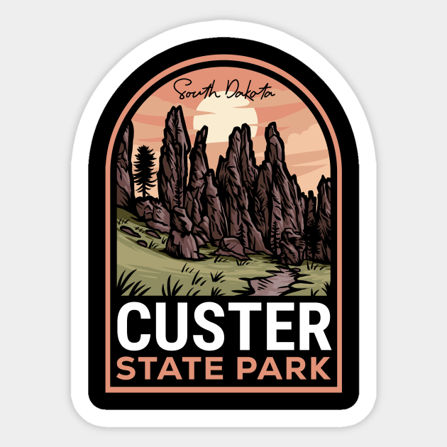 Custer State Park South Dakota Custer State Park Sticker TeePublic